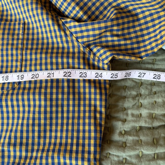 US Polo Assn. Men’s Yellow/Navy Button Down Top L - Picture 12 of 13